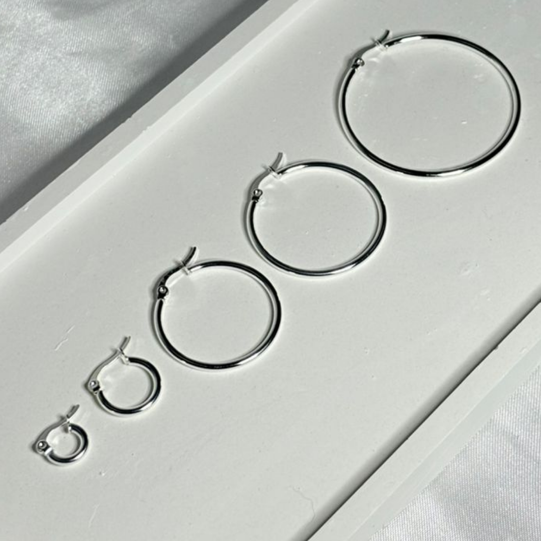 Aros Acero Blanco