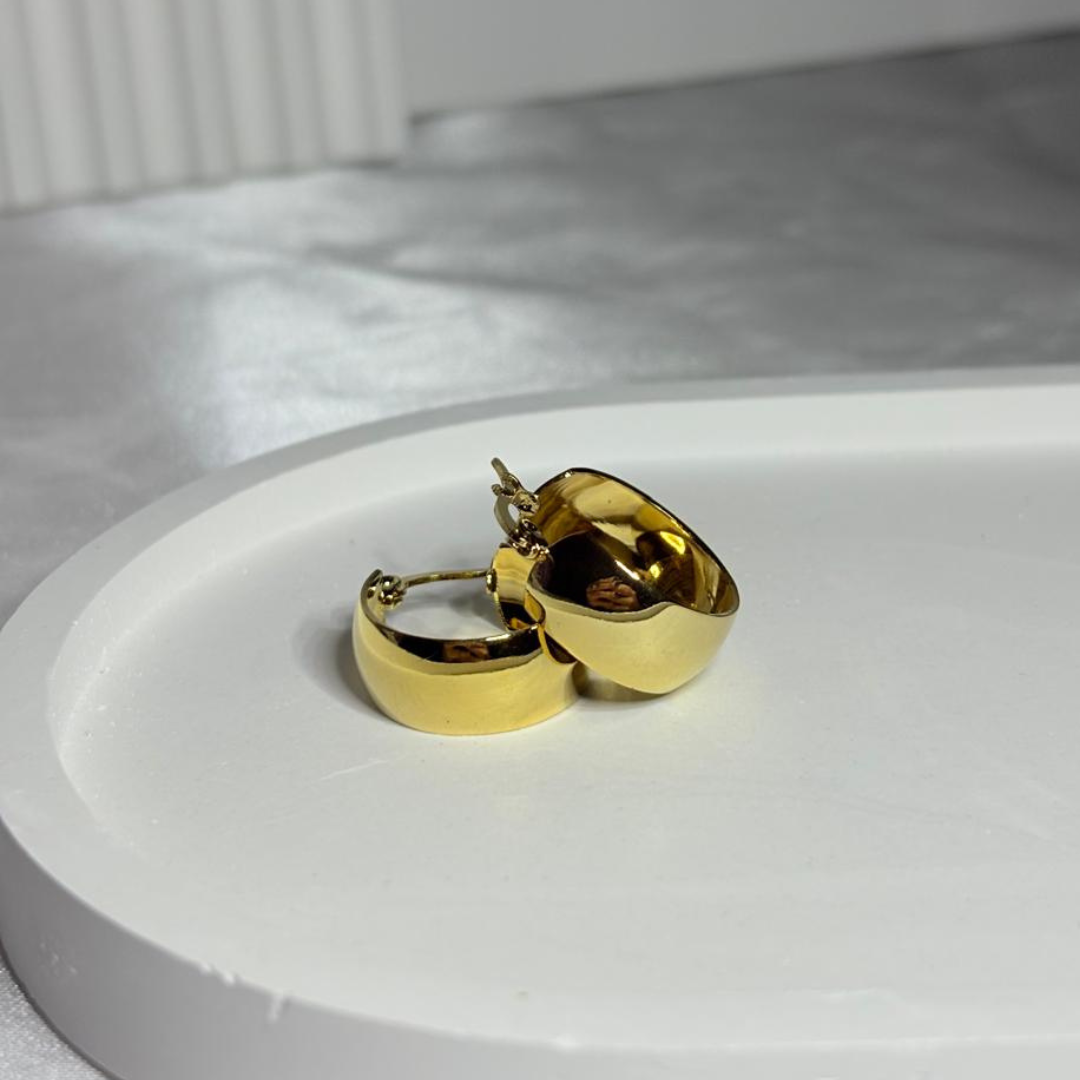 Aros Acero Dorado