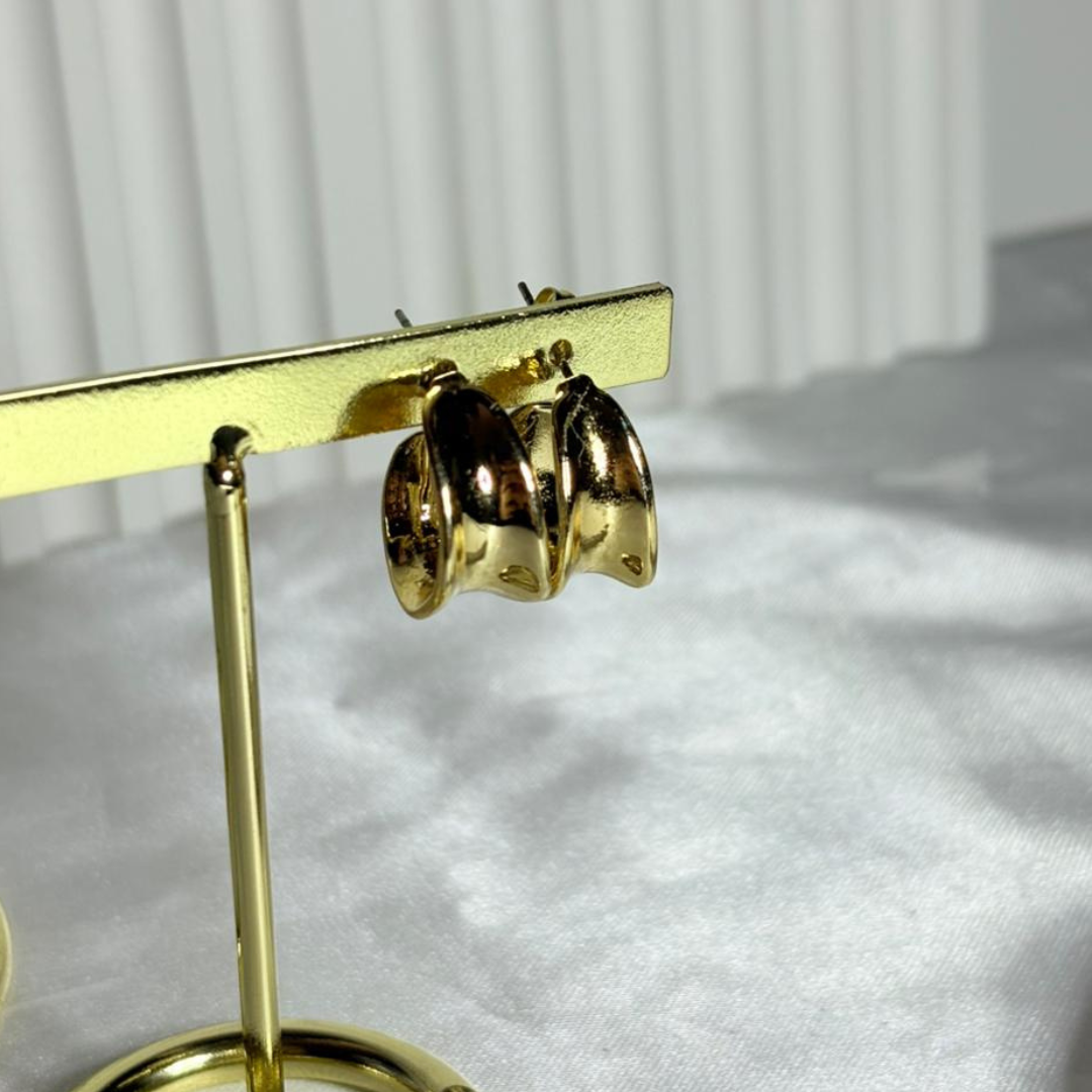 Aros Acero Dorado