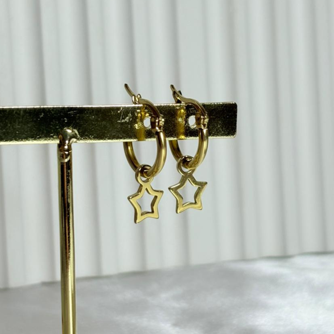 Aros Acero Dorado