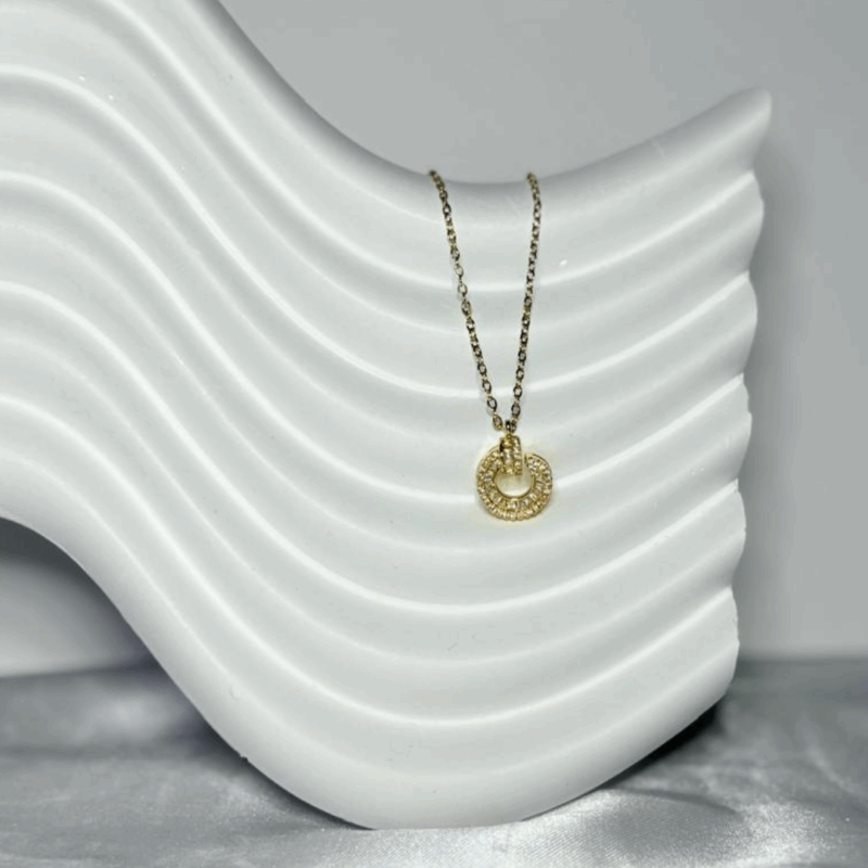 Cadena Círculo Strass