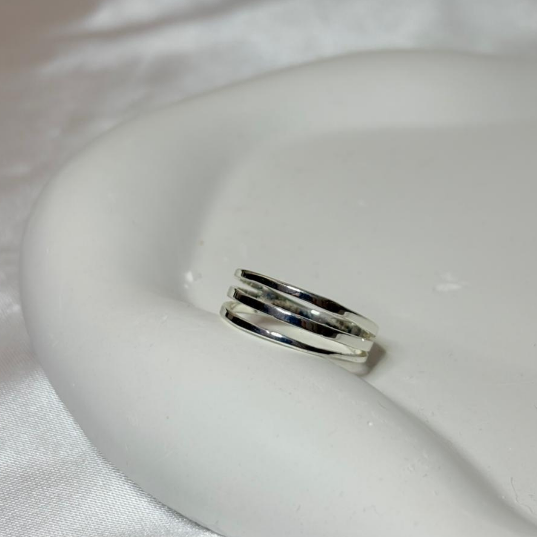 Anillo Acero Blanco