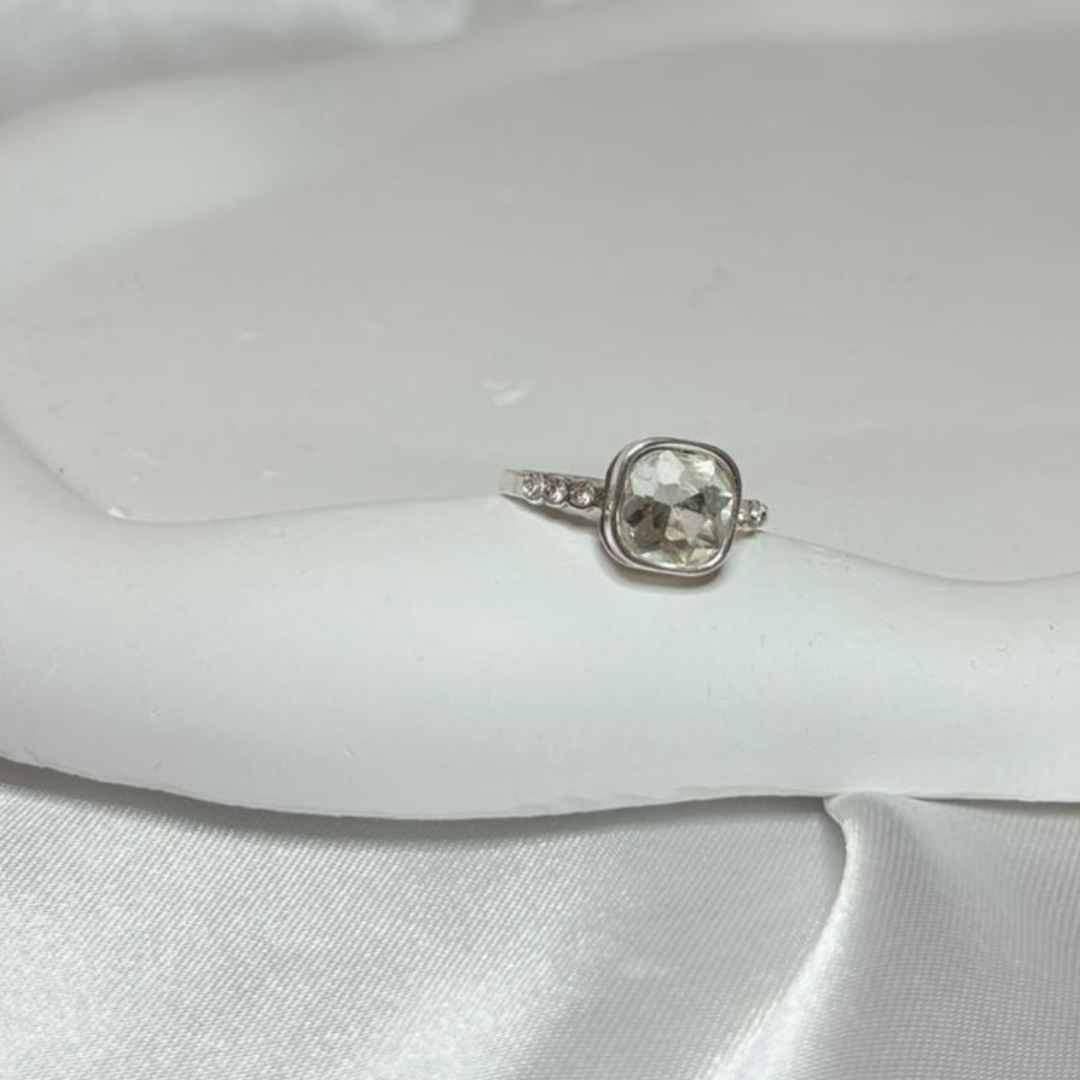 Anillo Acero Blanco