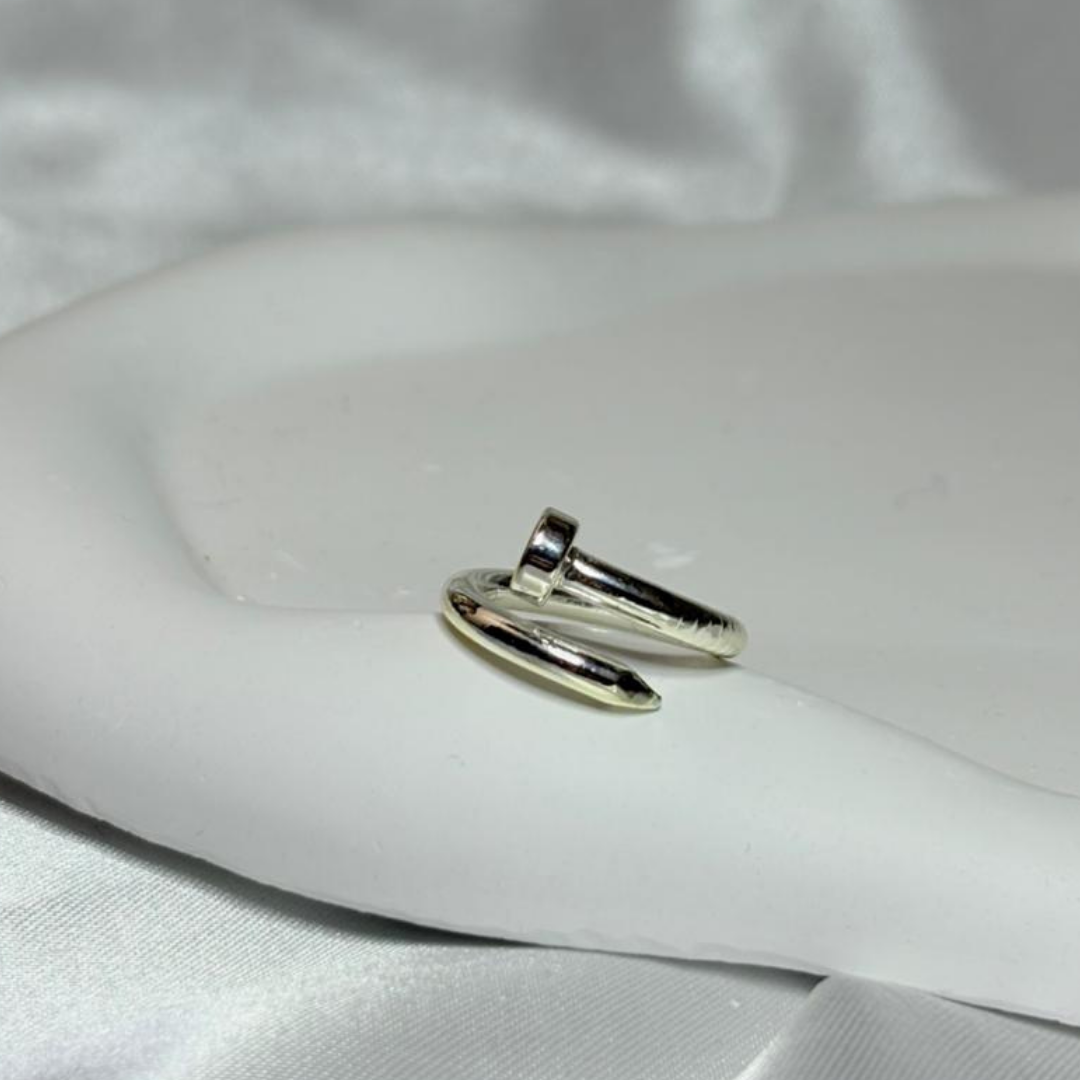 Anillo Acero Blanco