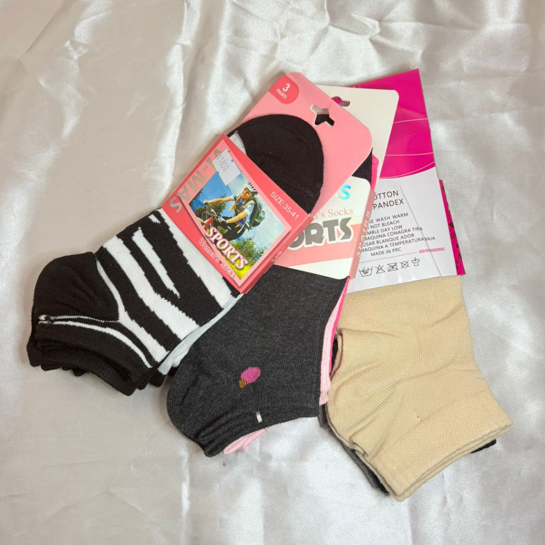 Pack X3 Soquetes de Mujer