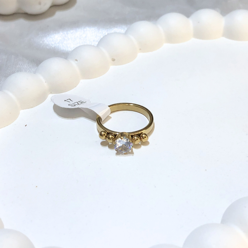 Anillo Acero Dorado - Imagen 2